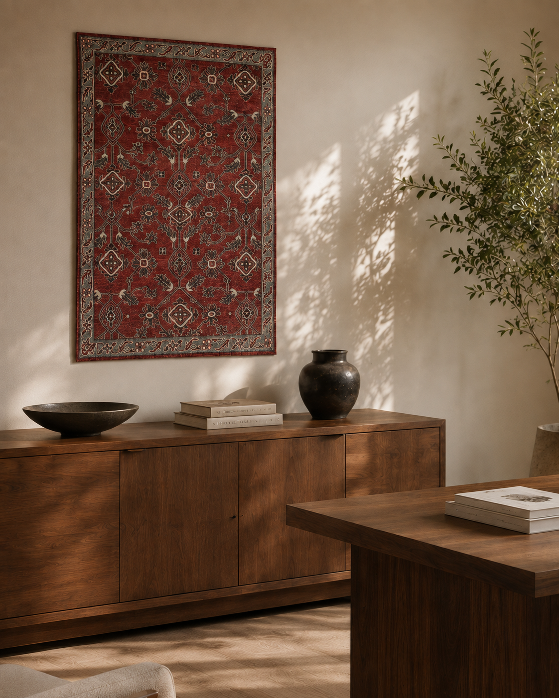 Roter Orientteppich von Studio Nour – Ansicht 4
